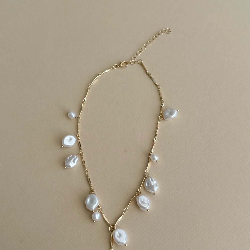 Pearl Drop Necklace #2305 - Picture 5 of 6